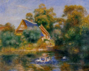  aux Painting - la mere aux oies Pierre Auguste Renoir